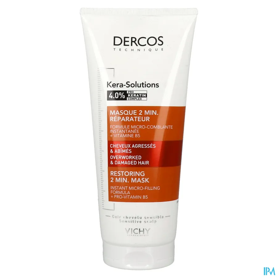 packshot van Vichy Dercos Kera-Solutions Herstellend 2 Min. Masker 200 ml