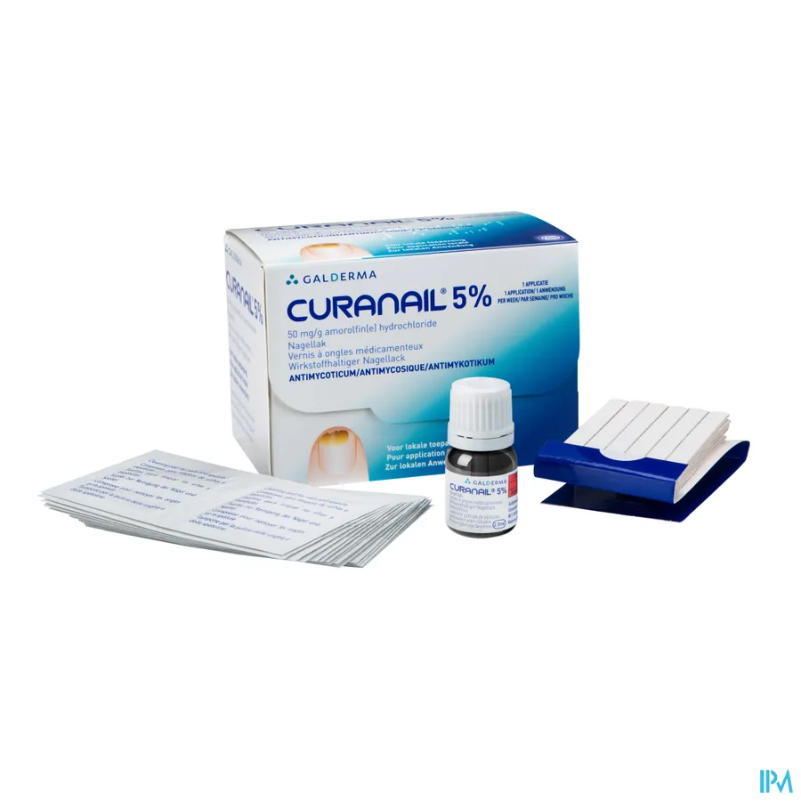 packshot van Curanail 5% Nagellak 2,5 ml