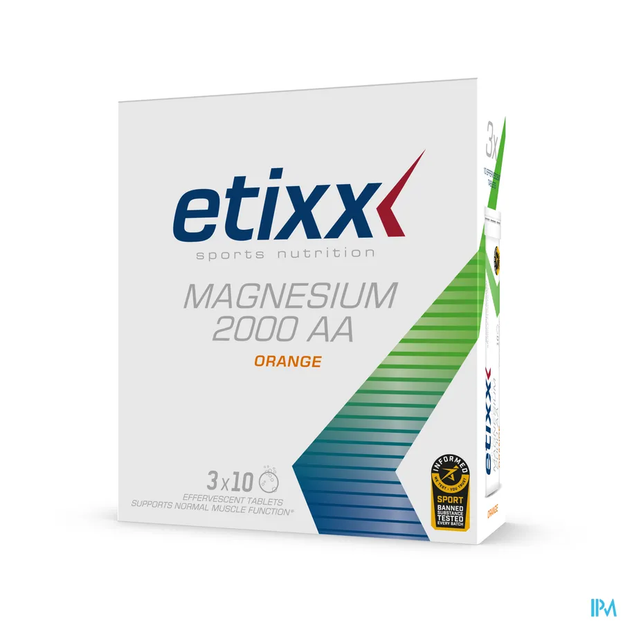 packshot van Etixx Magnesium 2000 AA 30 Bruistabletten