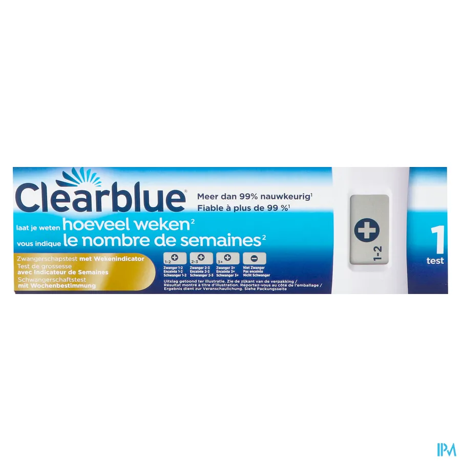 packshot van Clearblue Zwangerschapstest met Conceptie-indicator