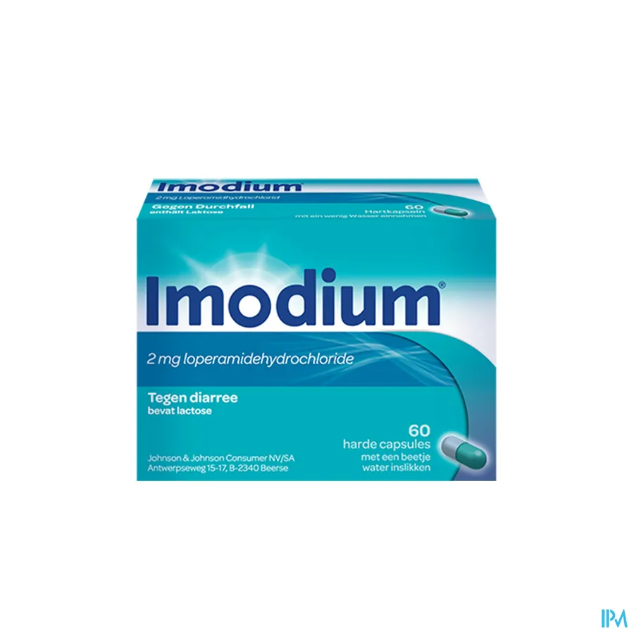 packshot van Imodium 60 capsules