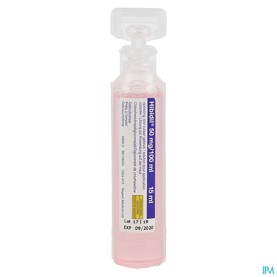 packshot van Hibidil 10 x 15ml unidosis