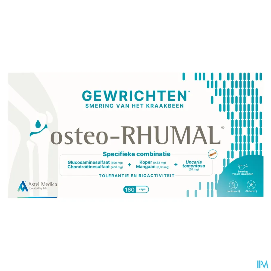 packshot van Osteo-Rhumal 160 capsules