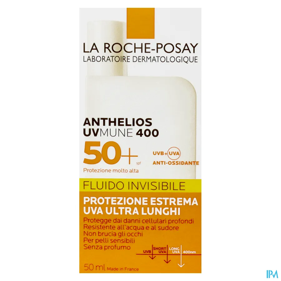 packshot van La Roche-Posay Anthelios UVMune 400 Onzichtbare Fluid SPF 50+ 50 ml