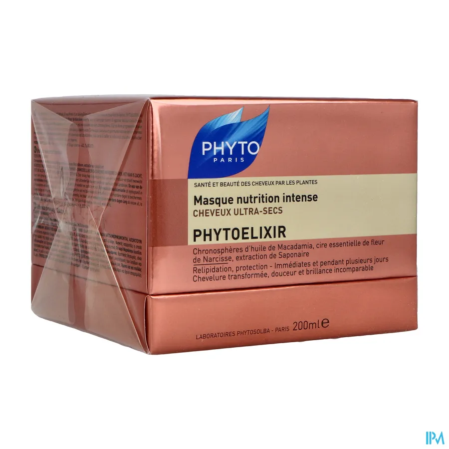 packshot van Phyto Phytoelixir Intens Voedend Masker voor Zeer Droog Haar 200 ml