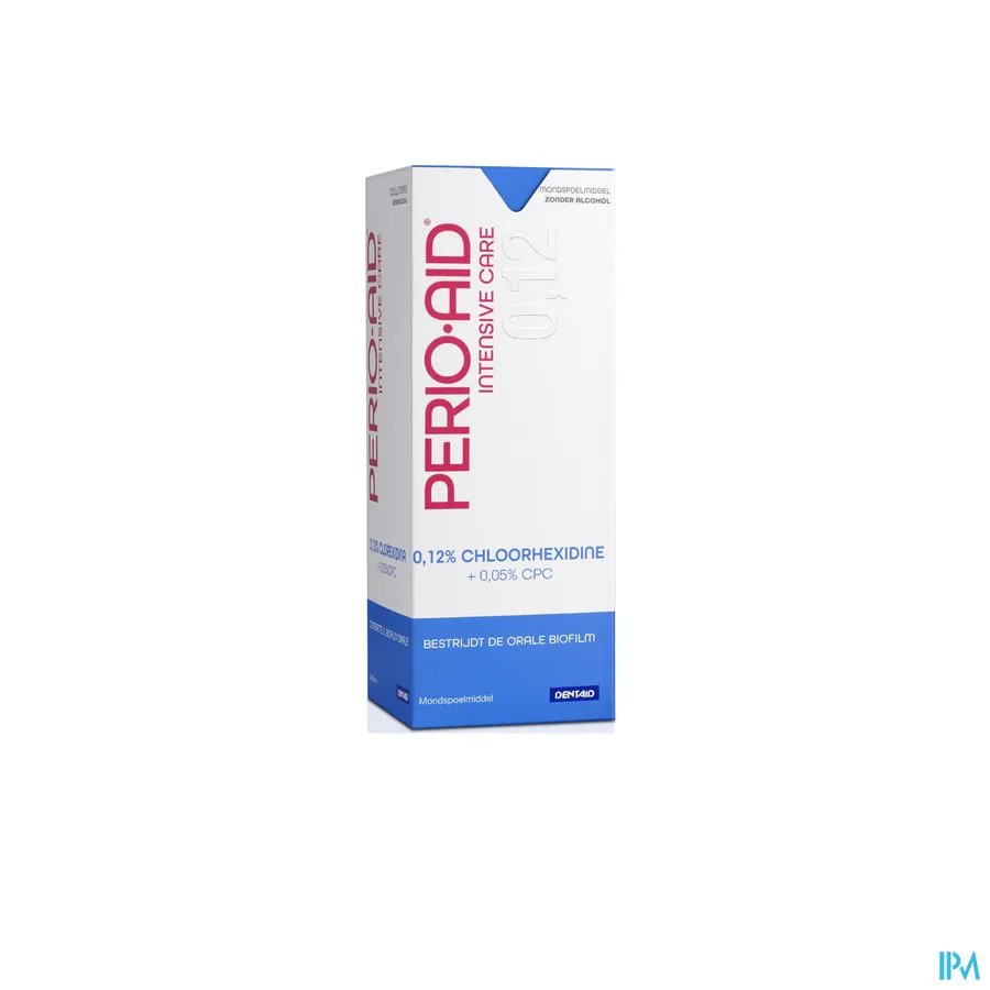 packshot van Perio Aid Intensive Care Mondspoelmiddel met 0,12% Chloorhexidine 500 ml