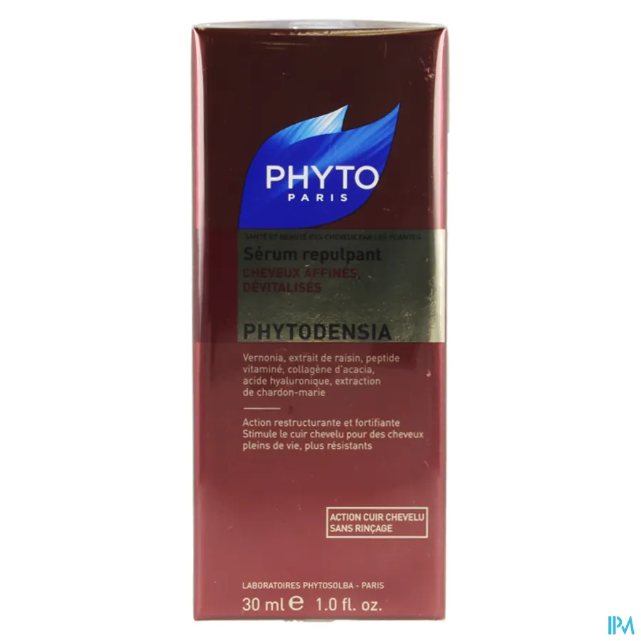 packshot van Phyto Phytodensia Herstructurerend en Versterkend Serum voor Voller Haar bij Fijn en Futloos Haar 30 ml