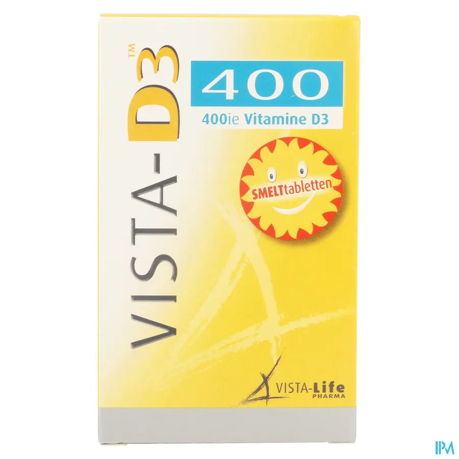packshot van Vista-D3 Junior 400 IE Vitamine D3 120 Smelttabletten