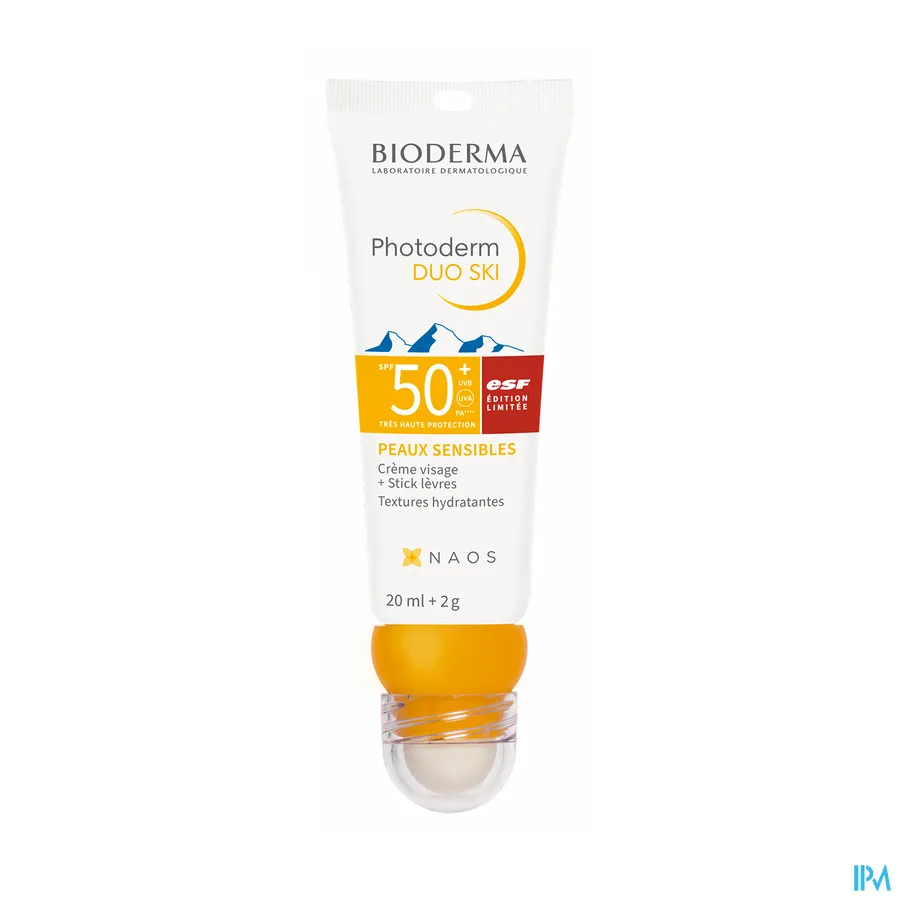 packshot van Bioderma Photoderm Duo Ski Spf50+ Cr 20ml+stick 2g