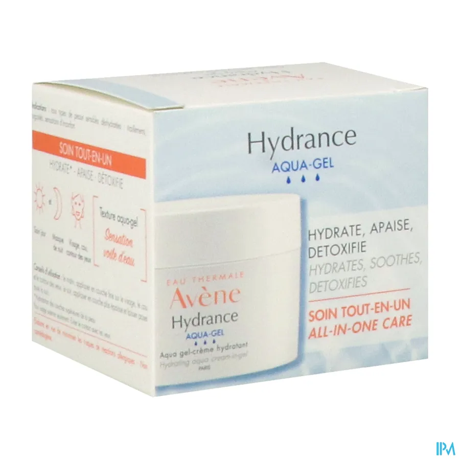 packshot van Avène Hydrance Hydraterende Aqua Gel-Crème 50 ml