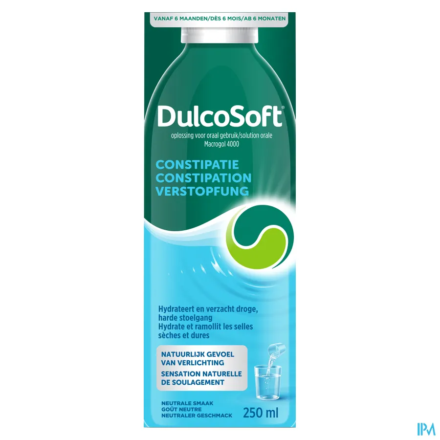 packshot van Dulcosoft Siroop 250ml