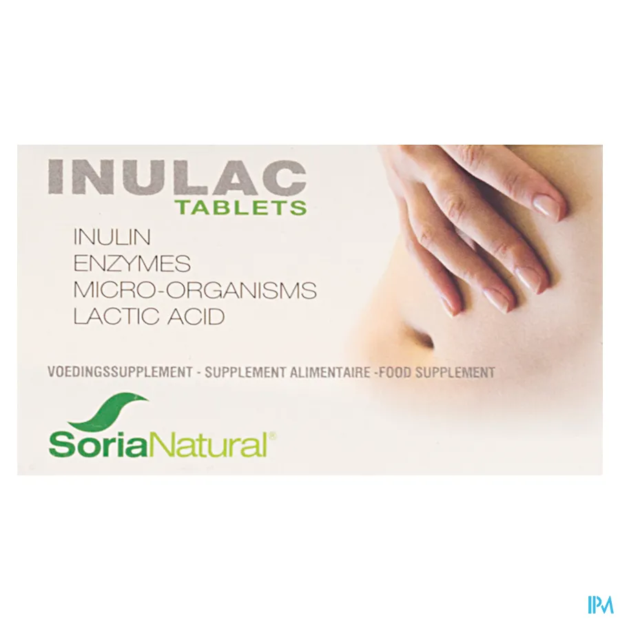 packshot van Soria Inulac voor een Goede Vertering 30 Zuigtabletten