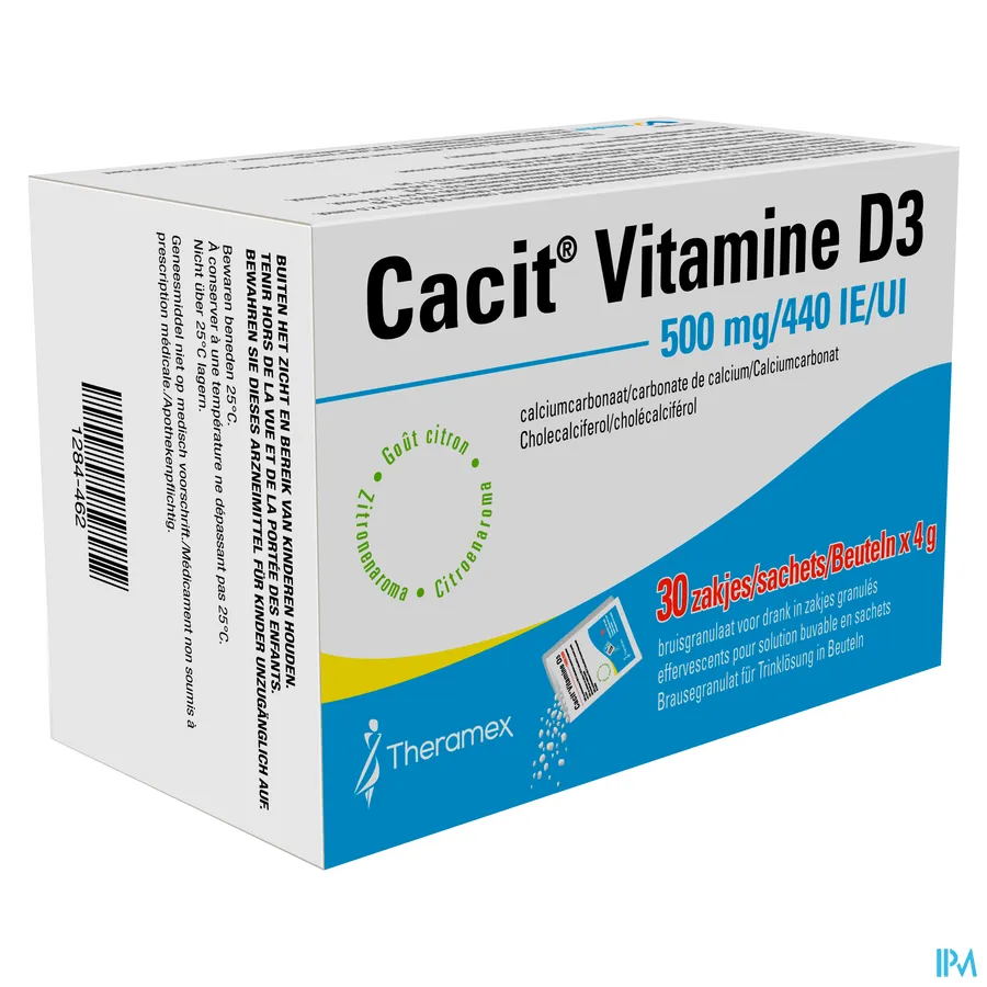 packshot van Cacit Vitamine D3 500/440 30 Zakjes