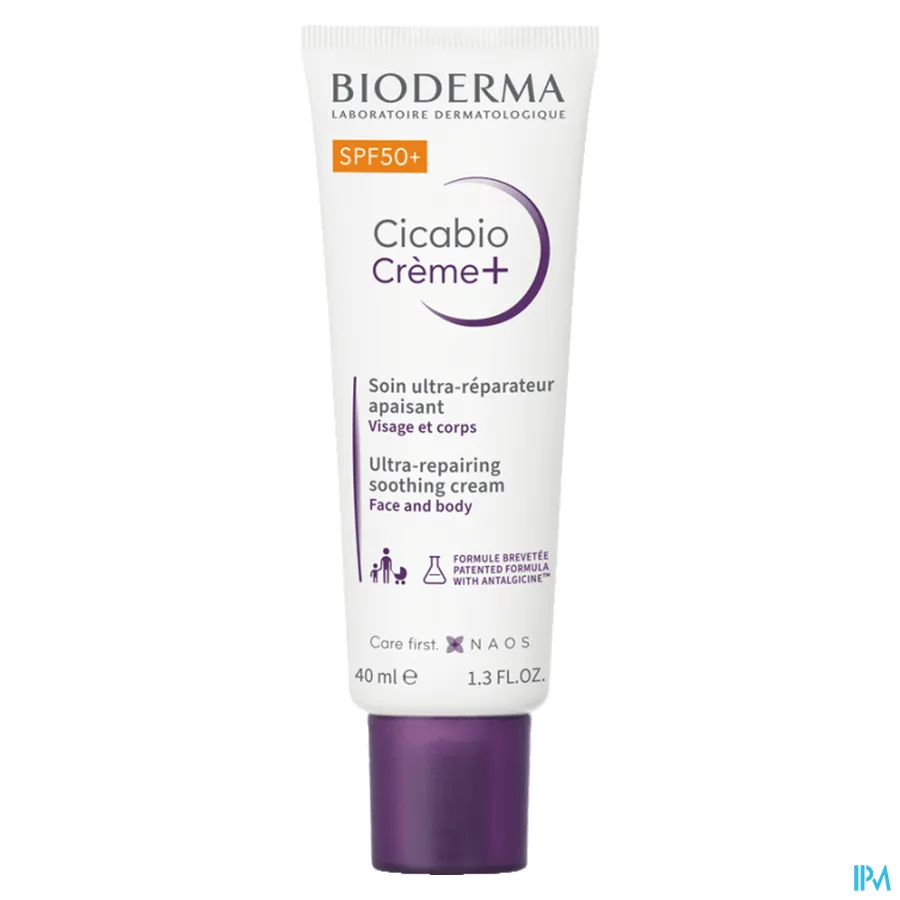 packshot van Bioderma Cicabio Crème+ SPF50+ 40 ml
