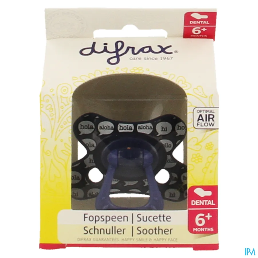 packshot van Difrax Fopspeen Sil Dental Boy +6m