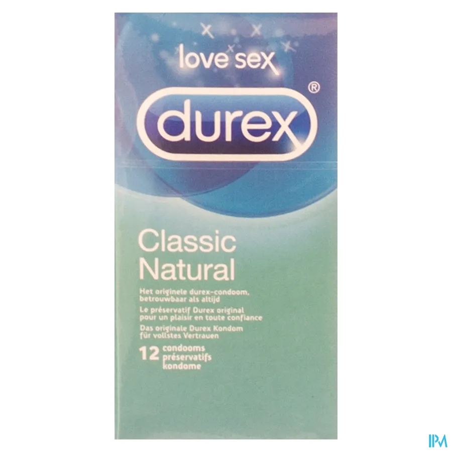 packshot van Durex Classic Natural 12 Condooms