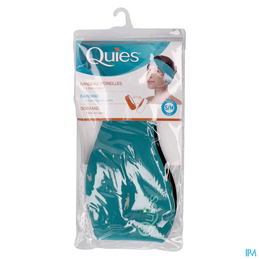 packshot van Quies Gehoorbescherming Oorband voor Bad en Sport in Klein Formaat en Omkeerbaar 1 Stuk
