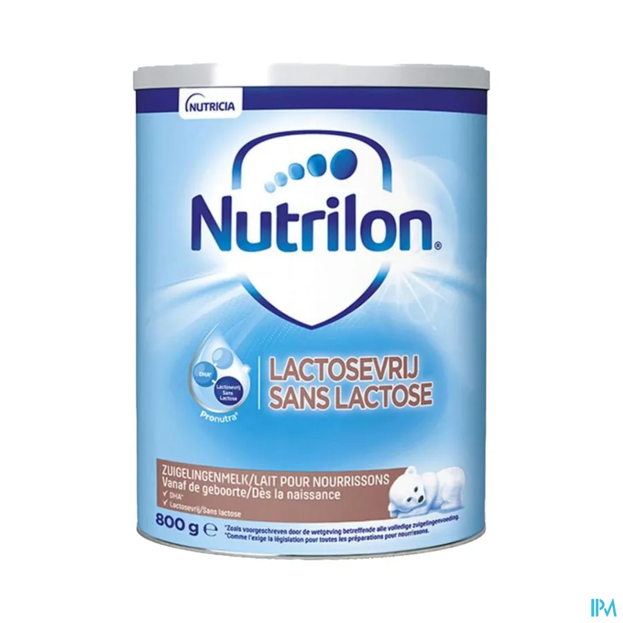 packshot van Nutrilon Lactosevrij 800 g
