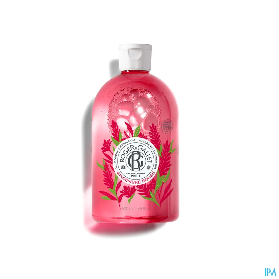 packshot van Roger & gallet Gingembre Rouge Douchegel 500 ml