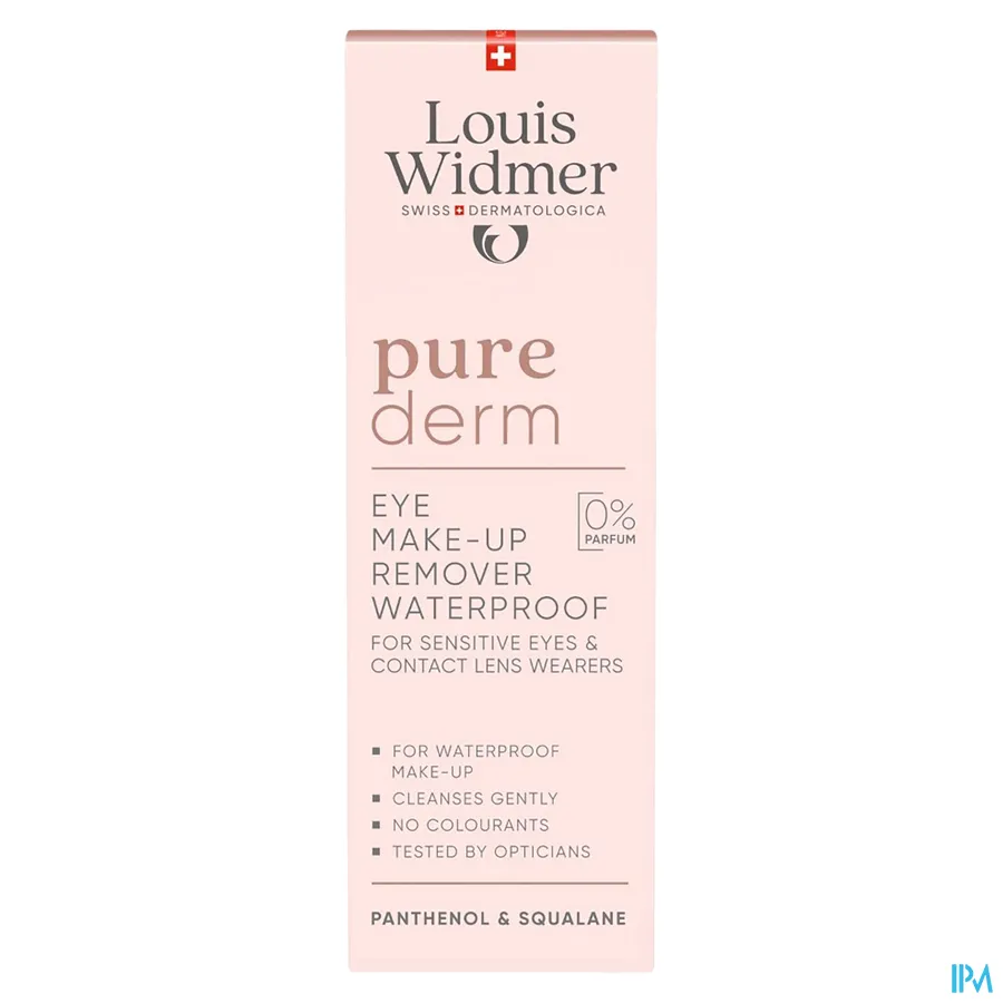 packshot van Louis Widmer Purederm Oogmake-upreiniging Waterproof 100 ml