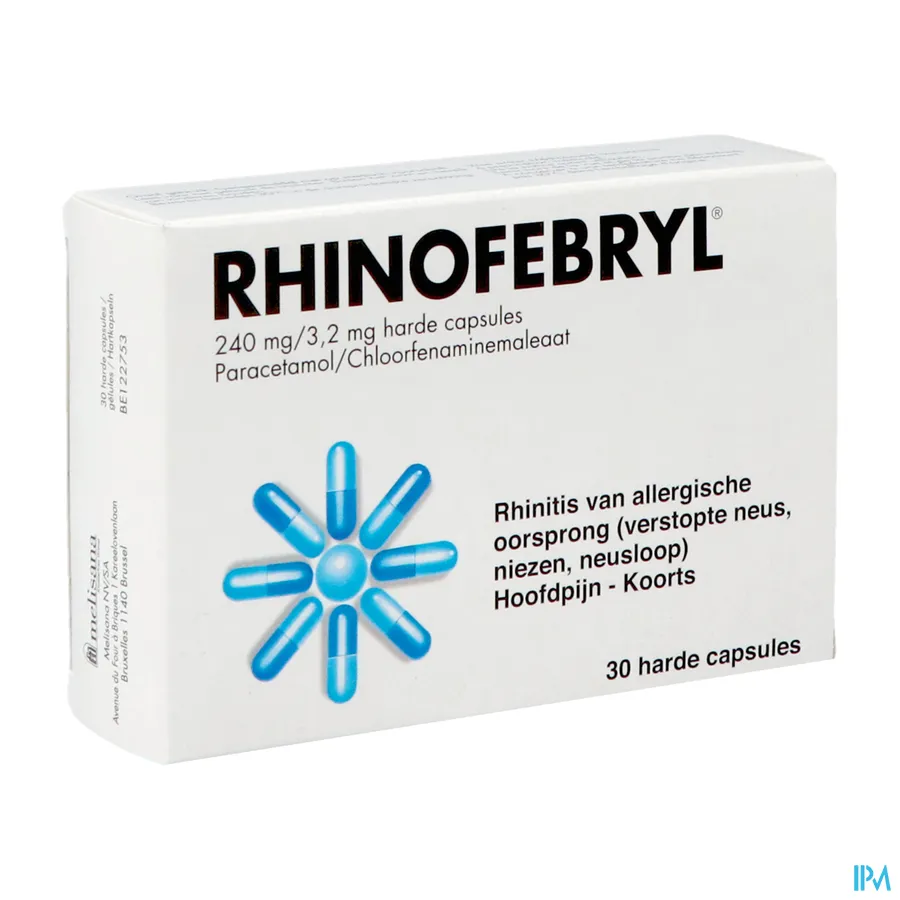 packshot van Rhinofebryl 30 caps
