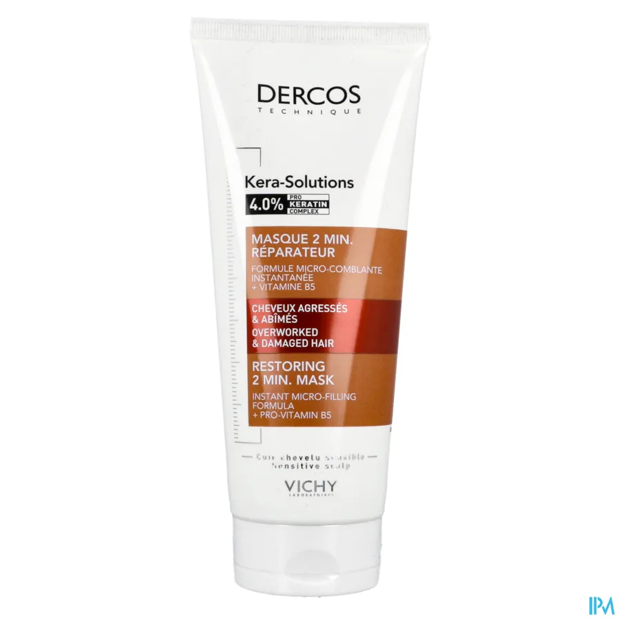 packshot van Vichy Dercos Kera-Solutions Herstellend 2 Min. Masker 200 ml