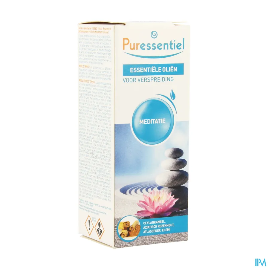 packshot van Puressentiel Zuiverend Verstuiving Meditatie Olie 30 ml