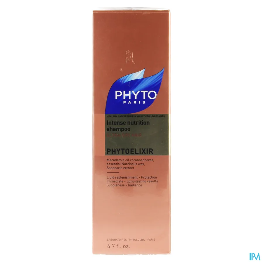 packshot van Phyto Phytoelixir Intens Voedende Shampoo voor Zeer Droog Haar 200 ml