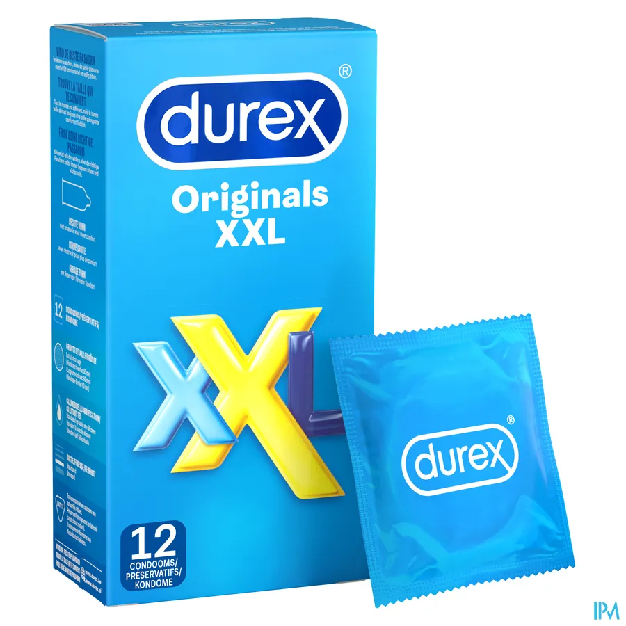 packshot van Durex Originals XXL Condooms 12 stuks