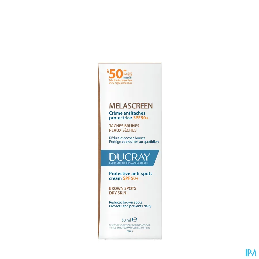 packshot van Ducray Melascreen Crème Anti-Pigmentvlekken SPF50+ 50 ml