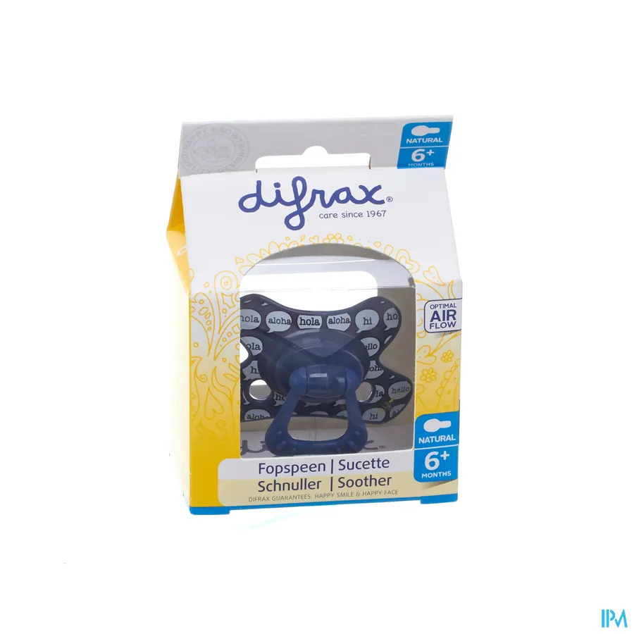 packshot van Difrax Fopspeen Natural 6m+