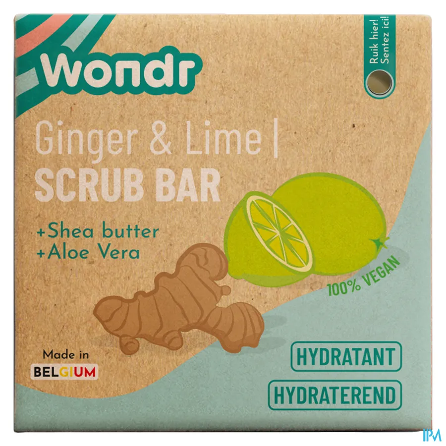 packshot van WONDR Body Scrub Energizing Ginger 110 g