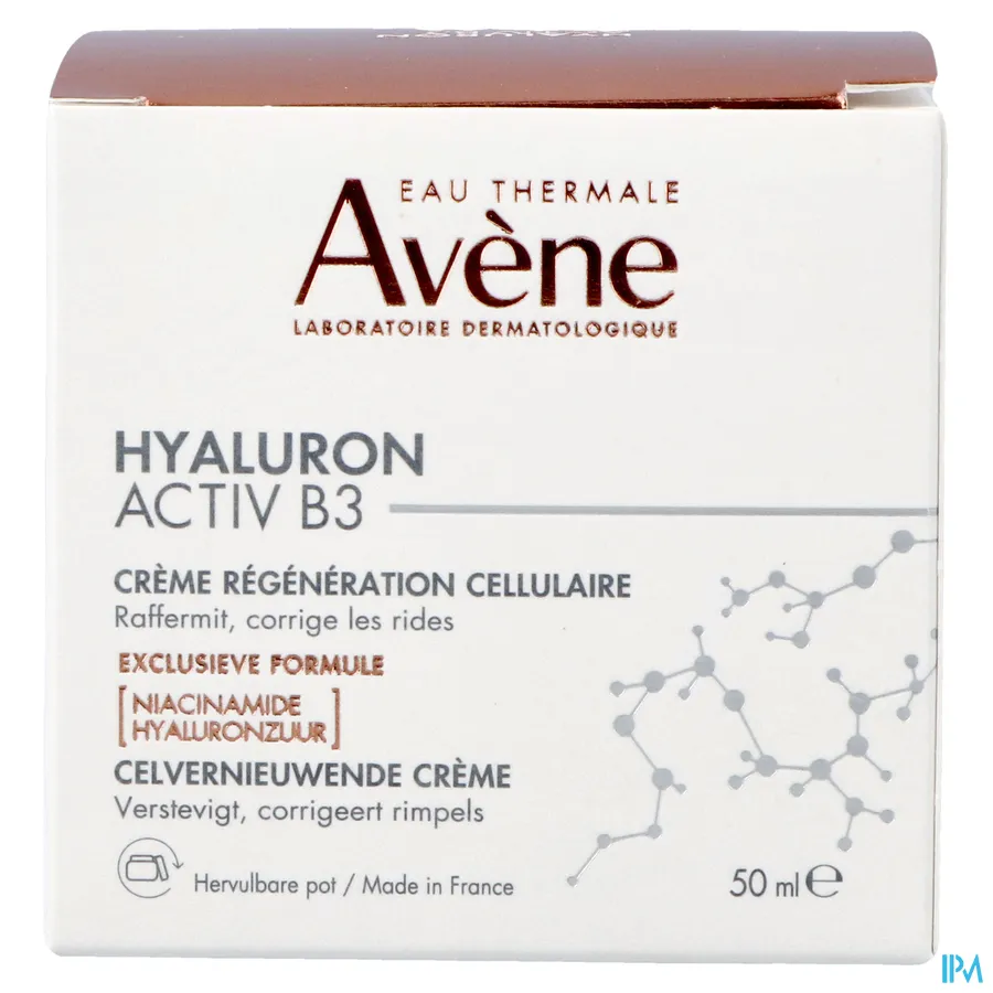 packshot van Avène Hyaluron Activ B3 Celvernieuwende Crème 50 ml