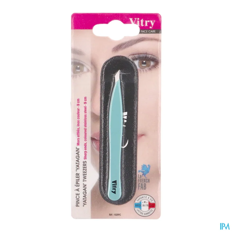 packshot van Vitry Epileerpincet met Schuine Ultrafijne Top Gekleurd