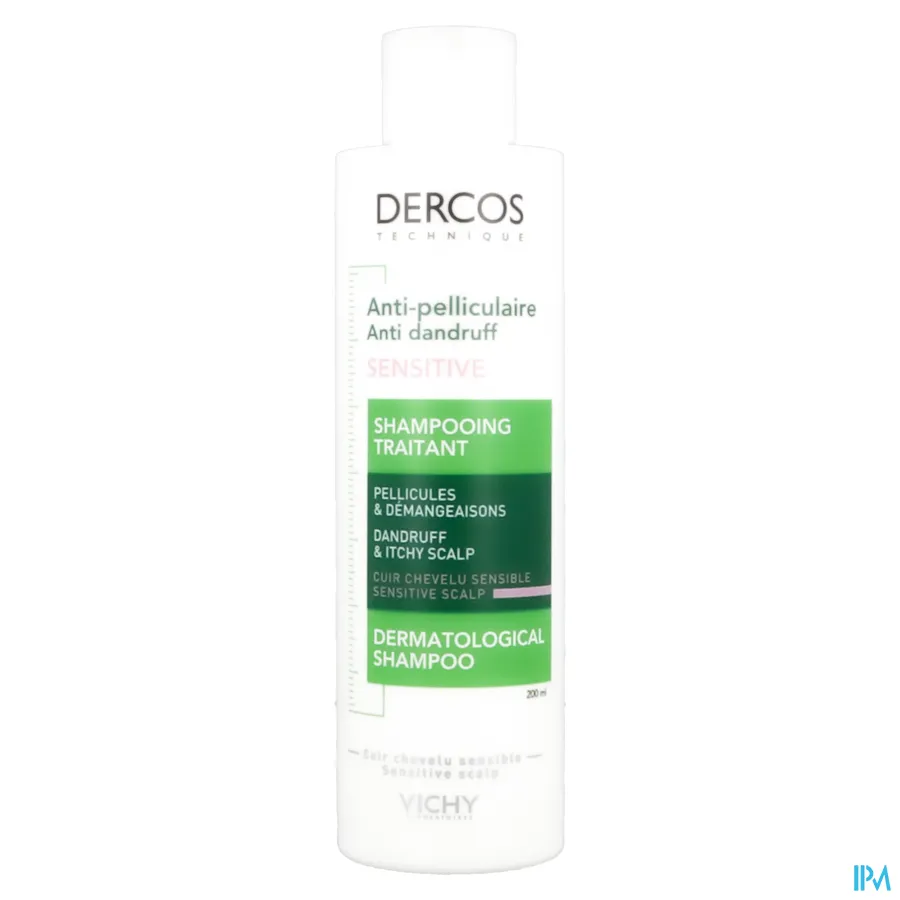 packshot van Vichy Dercos Anti-Roos Shampoo voor Gevoelige Hoofdhuid 200 ml