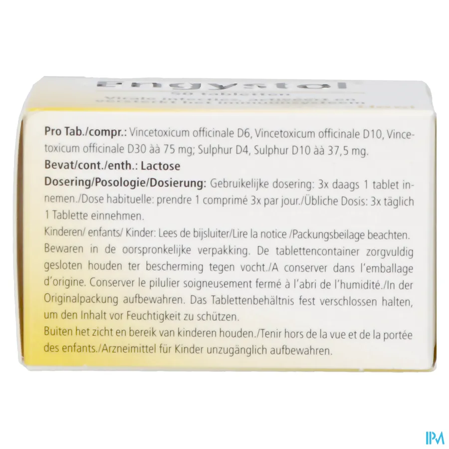 packshot van Heel Engystol 50 Tabletten