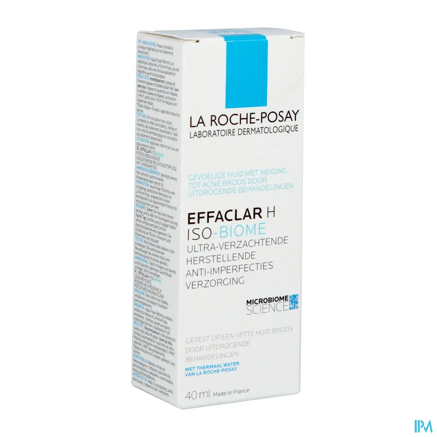 packshot van La Roche-Posay Effaclar H Iso-Biome Crème 40 ml