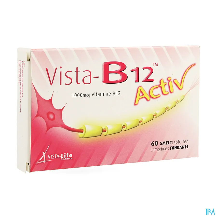 packshot van Vista B-12 Activ 60 smelttabletten