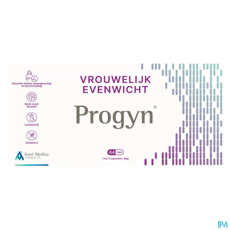 packshot van Progyn 64 capsules