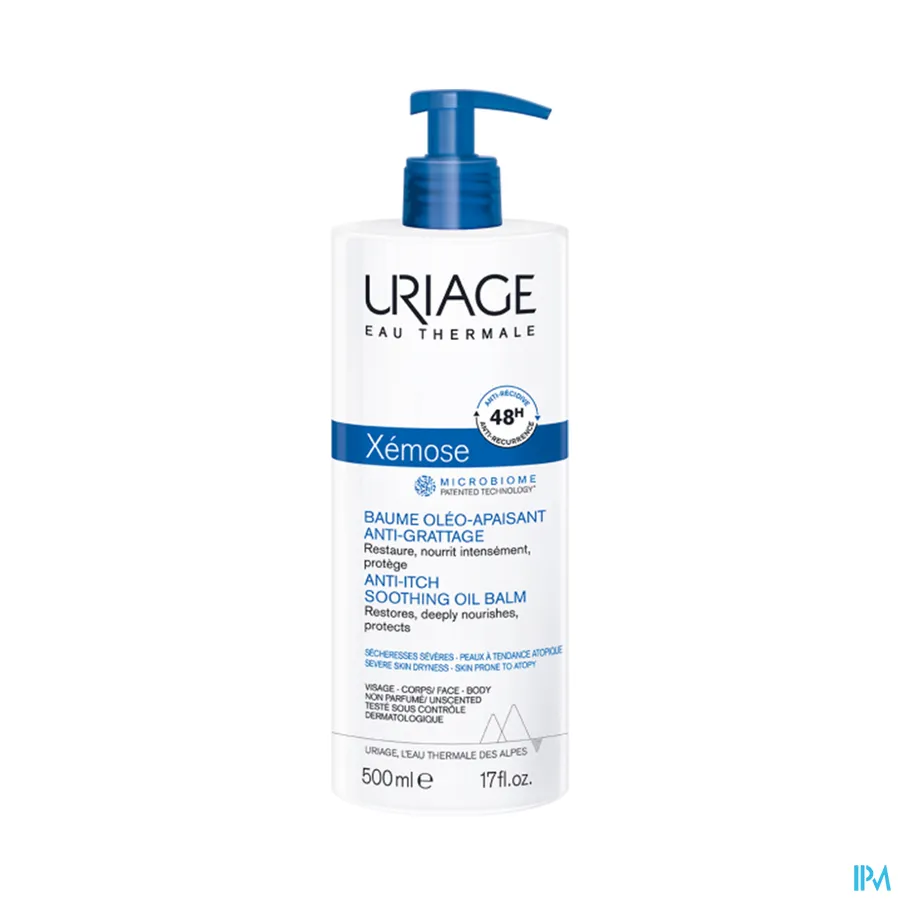 packshot van Uriage Xémose Kalmerende Oliebalsem 500 ml