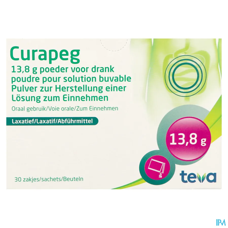 packshot van Curapeg 30 zakjes