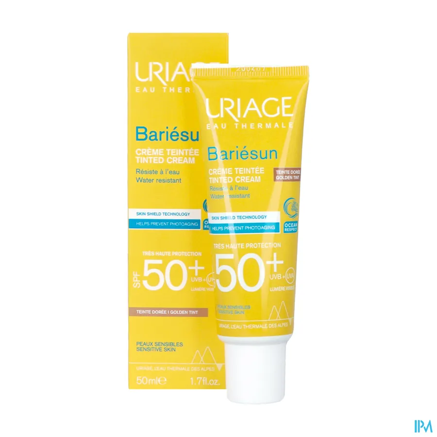 packshot van Uriage Bariésun Crème Teintee SPF50+ Doree 50 ml