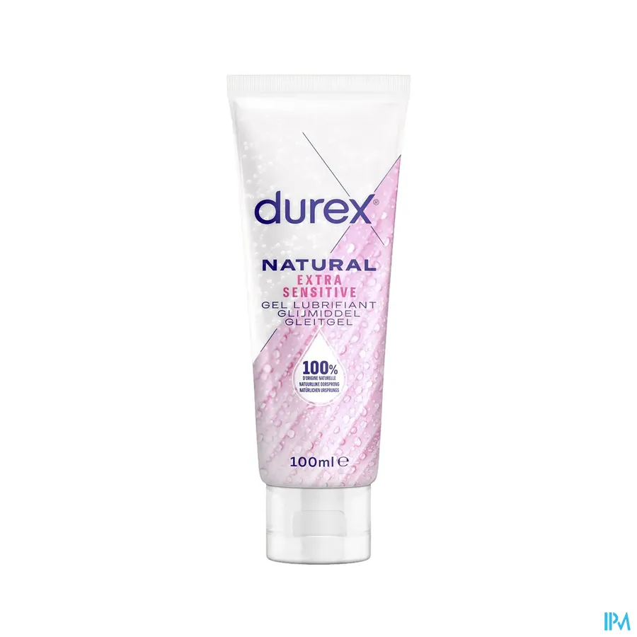 packshot van Durex Natural Glijmiddel Extra Sensitive 100 ml