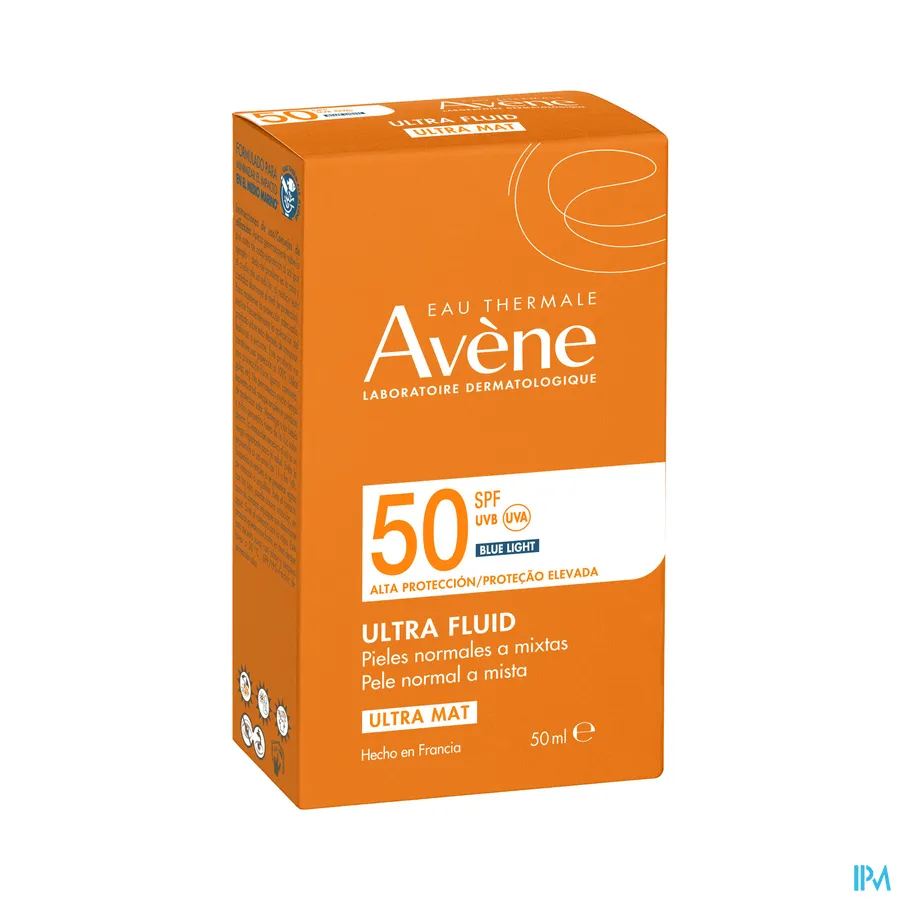 packshot van Avène Ultra Fluid Invisible SPF 50 50 ml