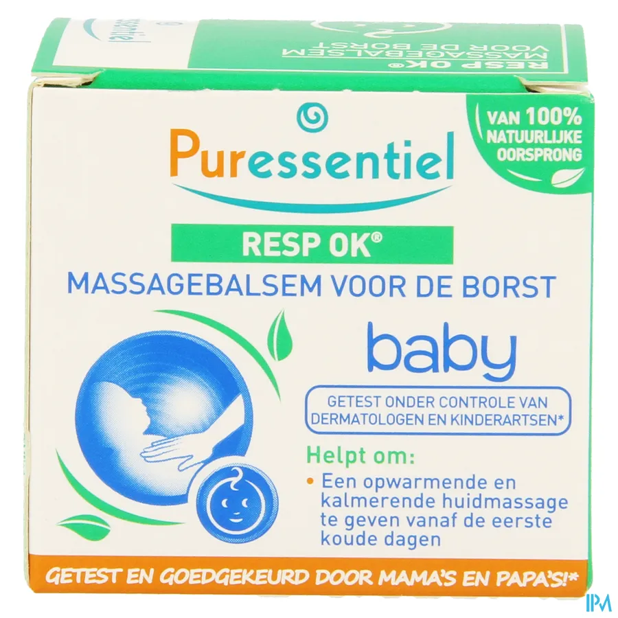 packshot van Puressentiel Ademhaling Massagebalsem Baby 30 ml