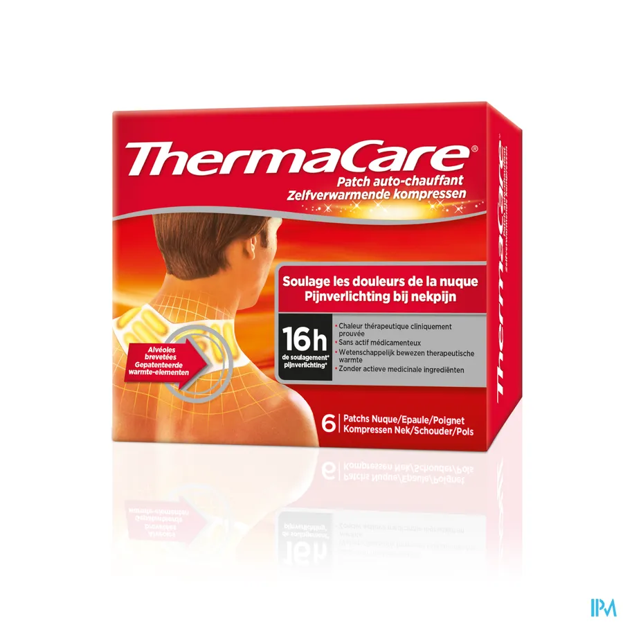 packshot van Thermacare Nek-Schouder-Pols PROMO 2 x 3 stuks