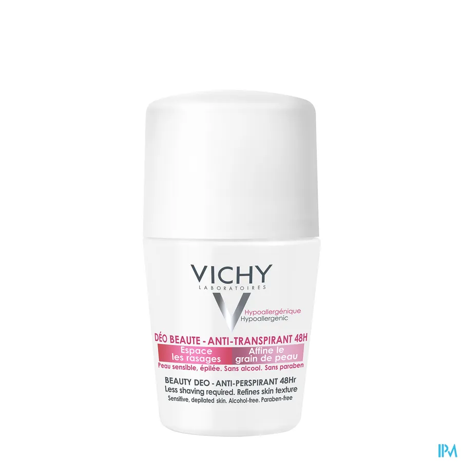packshot van Vichy Deodorant 48u roller - Minder ontharen 50 ml