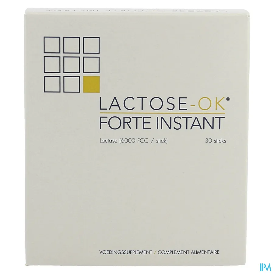 packshot van Lactose-OK Forte Instant 30 Sticks