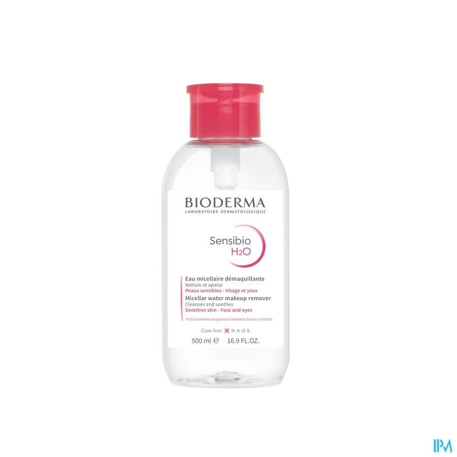 packshot van Bioderma Sensibio H2o Micellaire Oplossing Met Doseerpomp 500ml