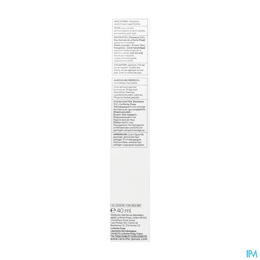 packshot van La Roche-Posay Cicaplast Gel B5 40 ml